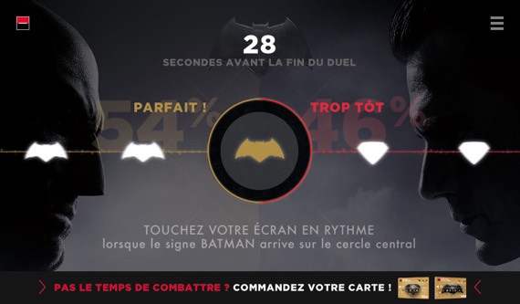 interface activation Batman VS Superman