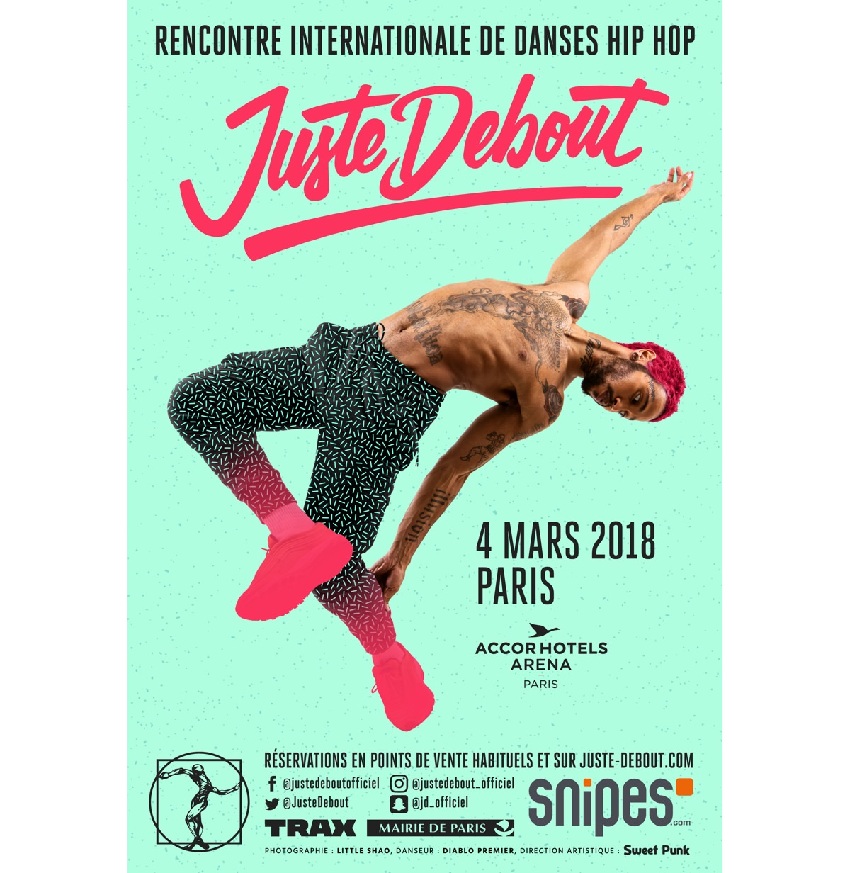 affiche juste debout