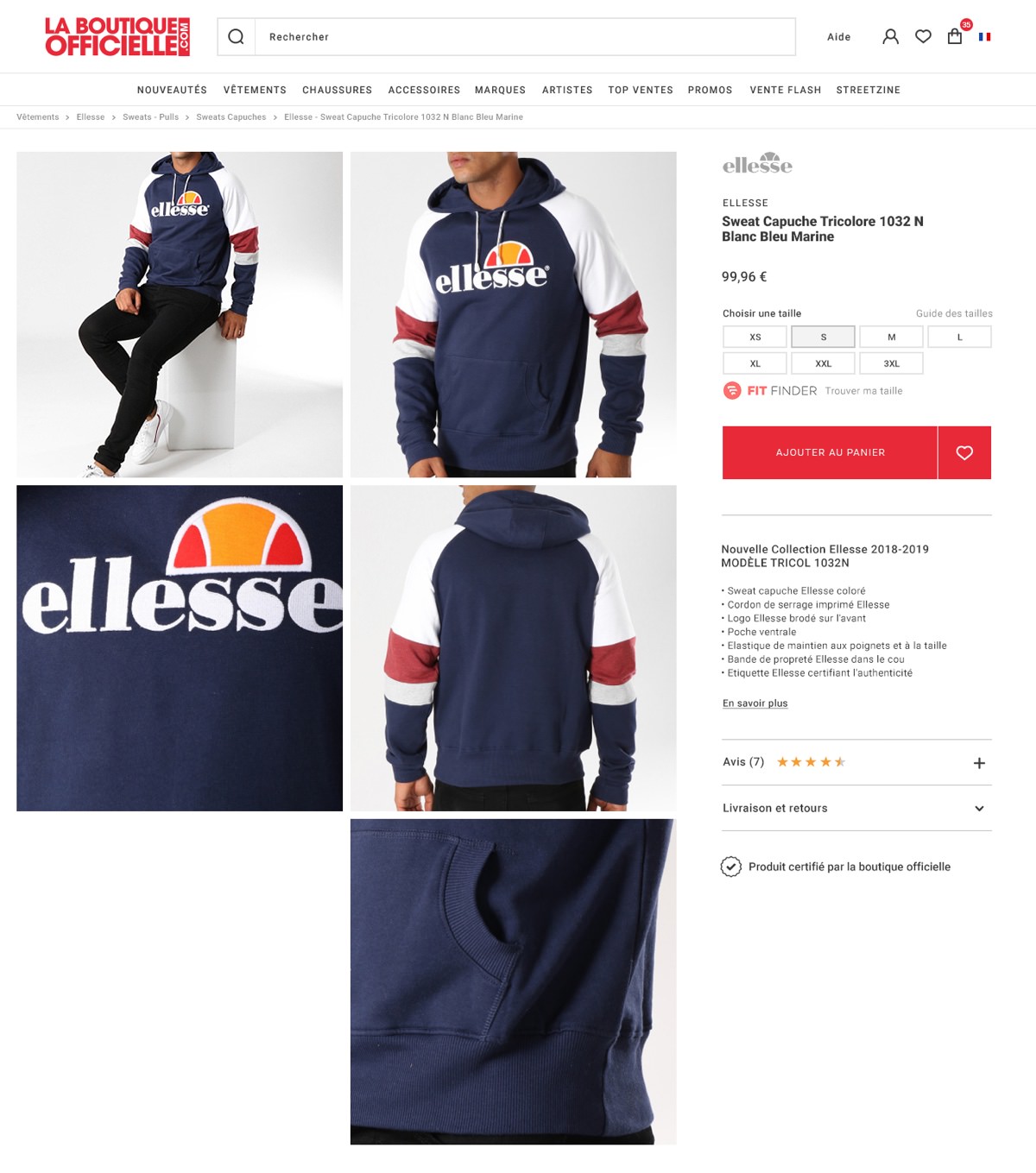 Image Ellesse La boutique Officielle